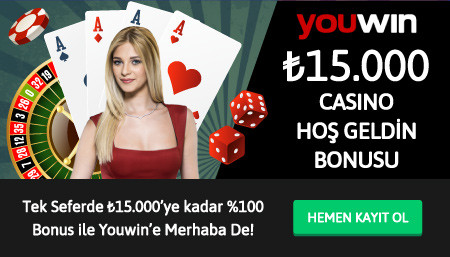  Youwin 15.000 TL casino bonusu